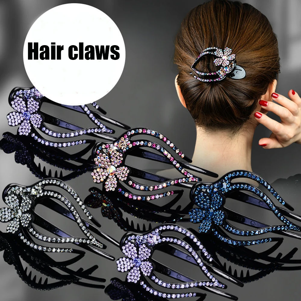Headwear Elegant Shiny Rhinestone Crystal Flower Handmade Hair Claws Crystal Hair Clip Hair Accessories Hairgrip
Headwear Elegant Shiny Rhinestone Crystal Flower Handmade Hair Claws Crystal Hair Clip Hair Accessories Hairgrip