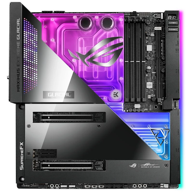 Материнская плата ASUS ROG MAXIMUS Z690 EXTREME GLACIAL для настольных ПК, поддержка процессоров 12/4-го поколения
Материнская плата ASUS ROG MAXIMUS Z690 EXTREME GLACIAL для настольных ПК, поддержка процессоров 12/4-го поколения