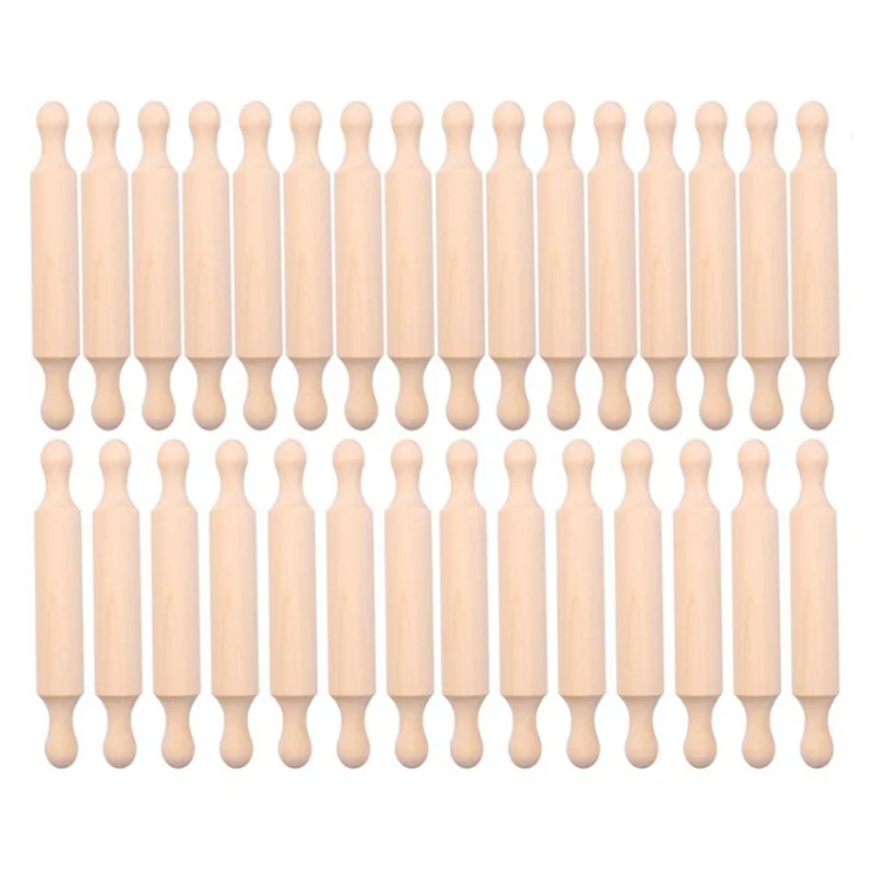 ABGE-40 Pieces Wooden Mini Rolling Pin 6 Inches Long Kitchen Baking Rolling Pin Small Wood Dough Roller For Children Fondant
ABGE-40 Pieces Wooden Mini Rolling Pin 6 Inches Long Kitchen Baking Rolling Pin Small Wood Dough Roller For Children Fondant