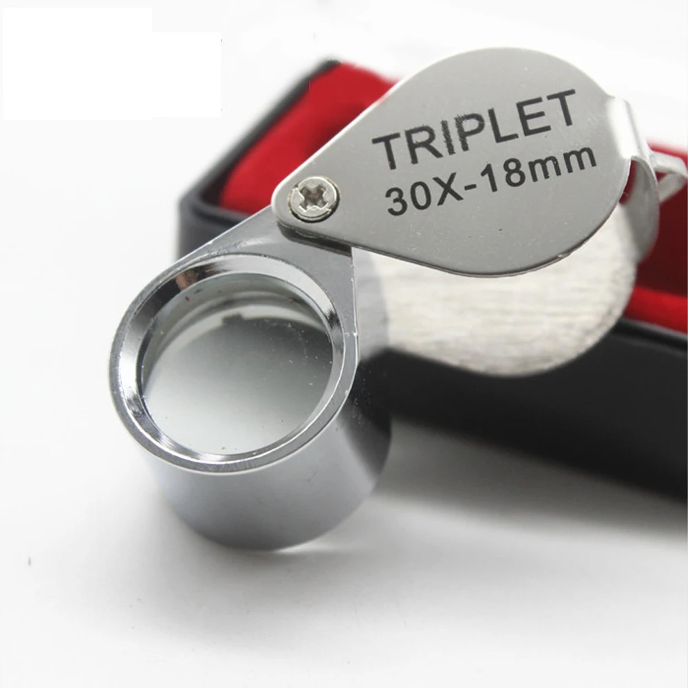 New 20-30X Pocket Loupe Magnifier Jewelry Magnifying Glass Foldable Diamond Triplet Jewelers Eye Glass Tool Reading Magnifier
New 20-30X Pocket Loupe Magnifier Jewelry Magnifying Glass Foldable Diamond Triplet Jewelers Eye Glass Tool Reading Magnifier