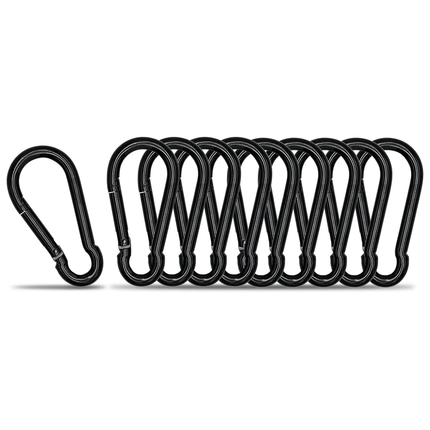 Small Carabiner Clip Hook, 1.57 inch 10 Pack Heavy Duty Spring Snap Hook Keychain for Outdoor Camping, Hiking, Hammock, Swing
Small Carabiner Clip Hook, 1.57 inch 10 Pack Heavy Duty Spring Snap Hook Keychain for Outdoor Camping, Hiking, Hammock, Swing