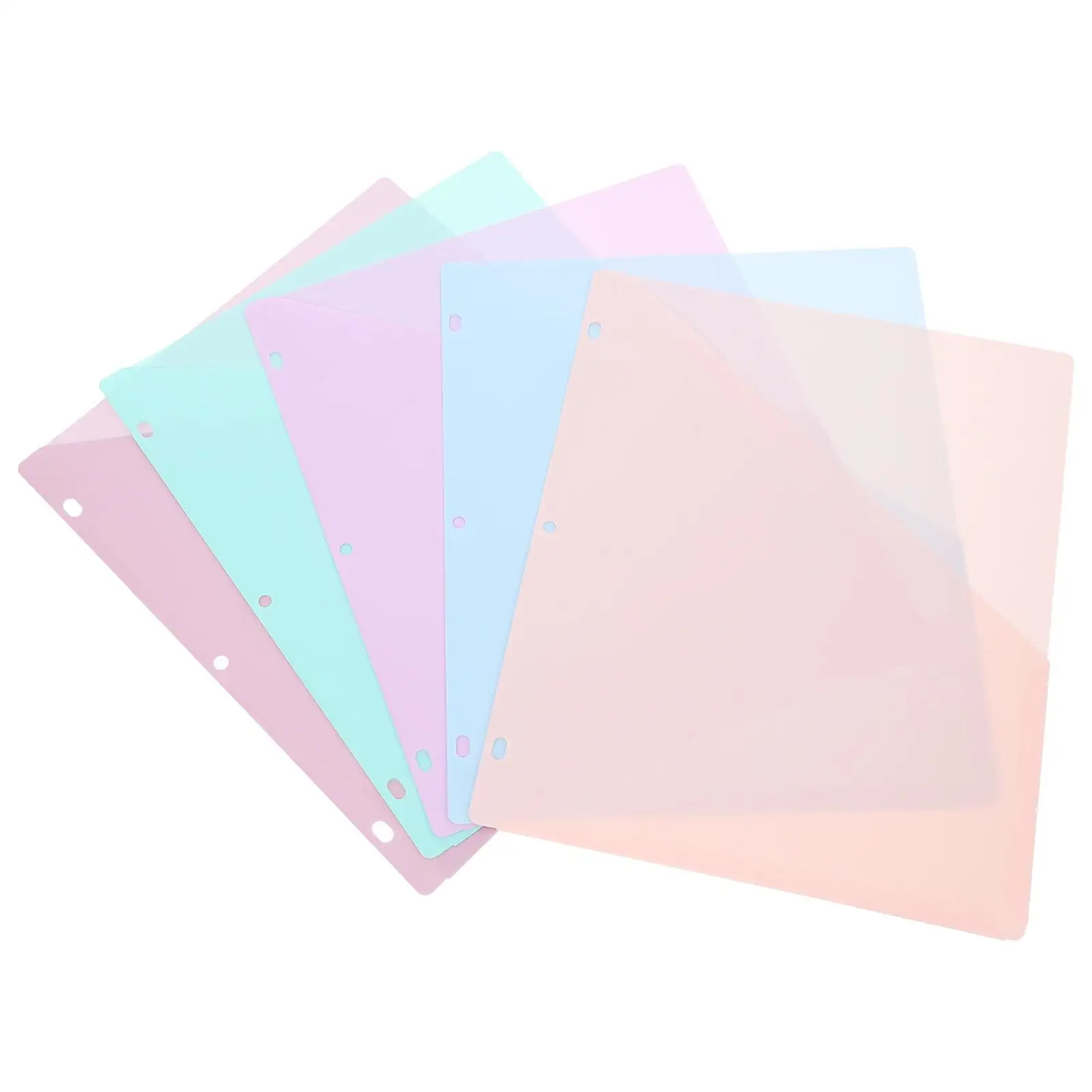 5 Pcs A4 Transparent Plastic Folders 3 Hole Punch Document Binders Office School Supplies Color Coded Storage Solution Pocket
5 Pcs A4 Transparent Plastic Folders 3 Hole Punch Document Binders Office School Supplies Color Coded Storage Solution Pocket