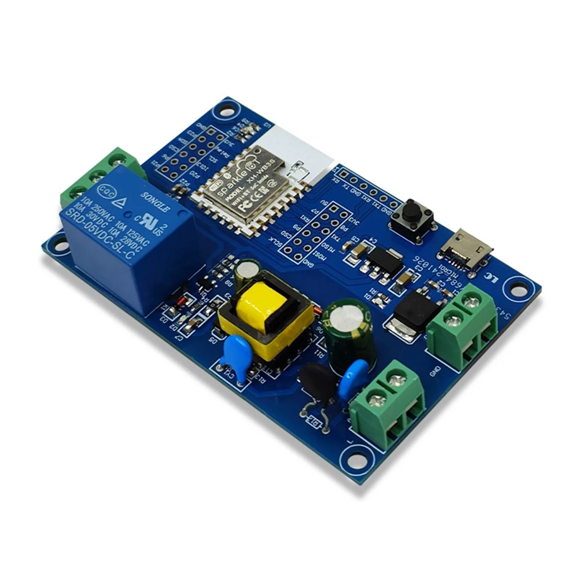 BZJ-mBK7238 WIFI Bluetooth Relay Module Development Board AC/DC Power Supply for Remote Control Smart Home
BZJ-mBK7238 WIFI Bluetooth Relay Module Development Board AC/DC Power Supply for Remote Control Smart Home