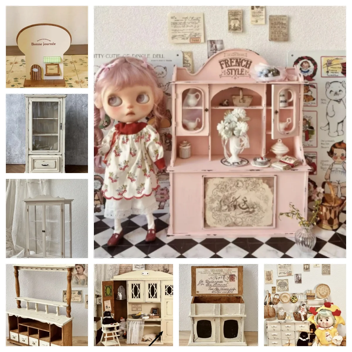 1/6 Scale French Style Miniature Furniture Set Transparent Display Cabinet Antique Showcase DIY Material Kit & Ready-Made Option
1/6 Scale French Style Miniature Furniture Set Transparent Display Cabinet Antique Showcase DIY Material Kit & Ready-Made Option
