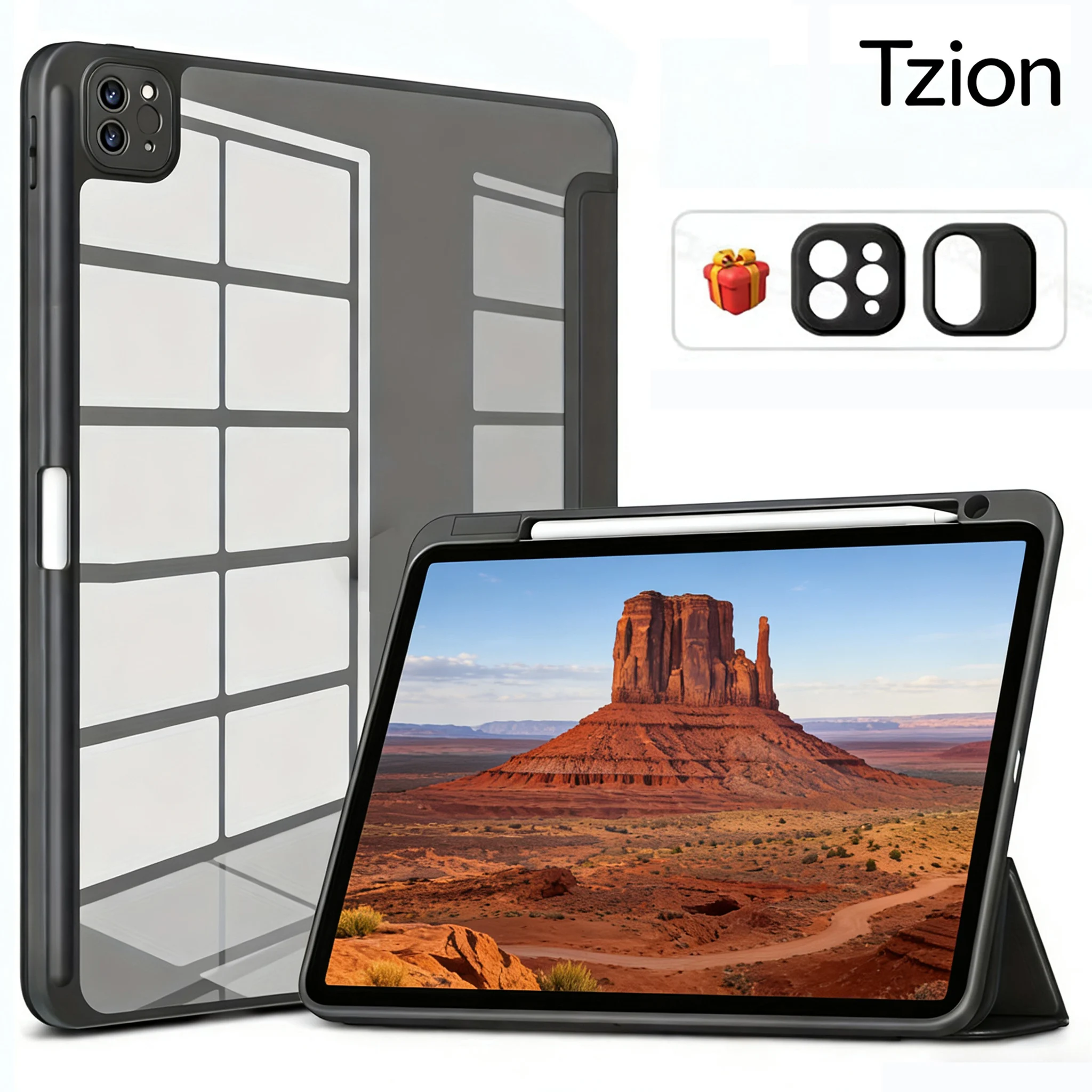 Чехол-пенал для iPad Pro 11 2018/2020/2021/2022, Air 10.9/11 M2/M3/M4 4-го, 5-го, 6-го, 7-го, 8-го поколений, гибридный чехол с прозрачной задней панелью
Чехол-пенал для iPad Pro 11 2018/2020/2021/2022, Air 10.9/11 M2/M3/M4 4-го, 5-го, 6-го, 7-го, 8-го поколений, гибридный чехол с прозрачной задней панелью