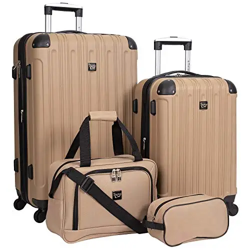 Travelers Club Midtown Hardside 4-Piece Luggage Travel Set, Tan
Travelers Club Midtown Hardside 4-Piece Luggage Travel Set, Tan