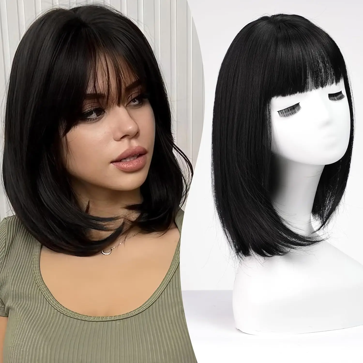 Dark Black Synthetic Hair Toppers with Bangs Straight Daily Hair Pieces Swiss Base Clips in Hair Extensions for Women Thin Hair
Dark Black Synthetic Hair Toppers with Bangs Straight Daily Hair Pieces Swiss Base Clips in Hair Extensions for Women Thin Hair
