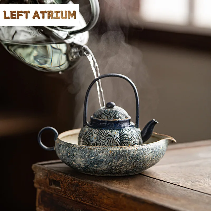 340ml Antique Gold Sprinkled Pot Bearing Holder Blue Rock Glazed Teaware Heat Insulation Water Storage Dry Bubble Table Tea Tray
340ml Antique Gold Sprinkled Pot Bearing Holder Blue Rock Glazed Teaware Heat Insulation Water Storage Dry Bubble Table Tea Tray
