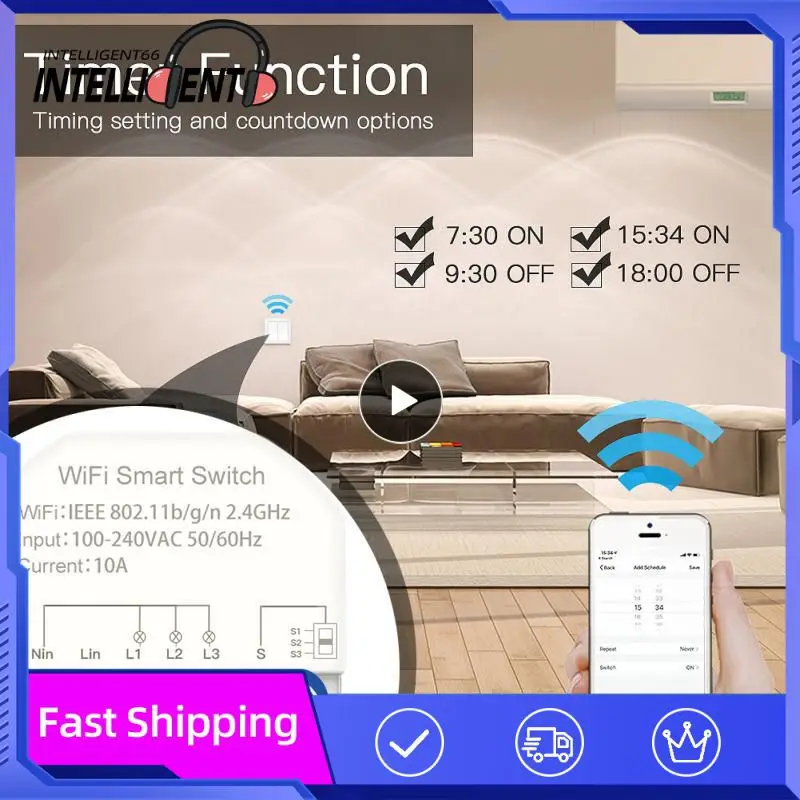 Умный выключатель совместим с дистанционным управлением Tuya Alexa Home. Голосовое управление мини Автоматизация умный дом выключатель
Умный выключатель совместим с дистанционным управлением Tuya Alexa Home. Голосовое управление мини Автоматизация умный дом выключатель