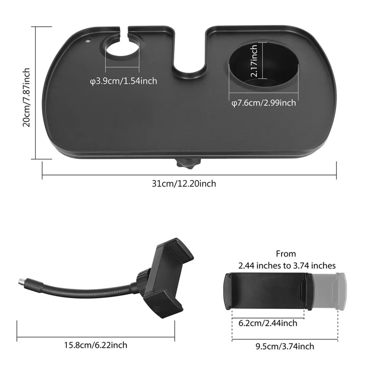 Подставка для микрофона A23G, универсальный крепежный лоток для микрофона с держателем для телефона для караоке, записи, прямых трансляций
Подставка для микрофона A23G, универсальный крепежный лоток для микрофона с держателем для телефона для караоке, записи, прямых трансляций