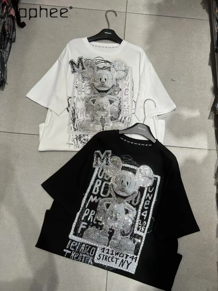 Trendy Brand Heavy Industry Full Diamond Colored Cat T-shirt Women Summer New Cartoon Printing Short-sleeved T-shirt Trendy Top
Trendy Brand Heavy Industry Full Diamond Colored Cat T-shirt Women Summer New Cartoon Printing Short-sleeved T-shirt Trendy Top