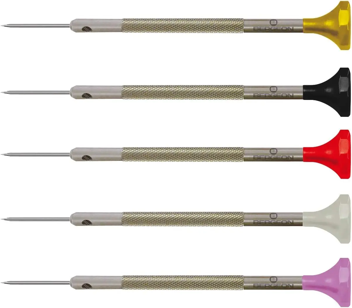 Stainless Steel 5-Piece Screwdriver Set - Swiss Precision Tools for Watch Repair
Stainless Steel 5-Piece Screwdriver Set - Swiss Precision Tools for Watch Repair