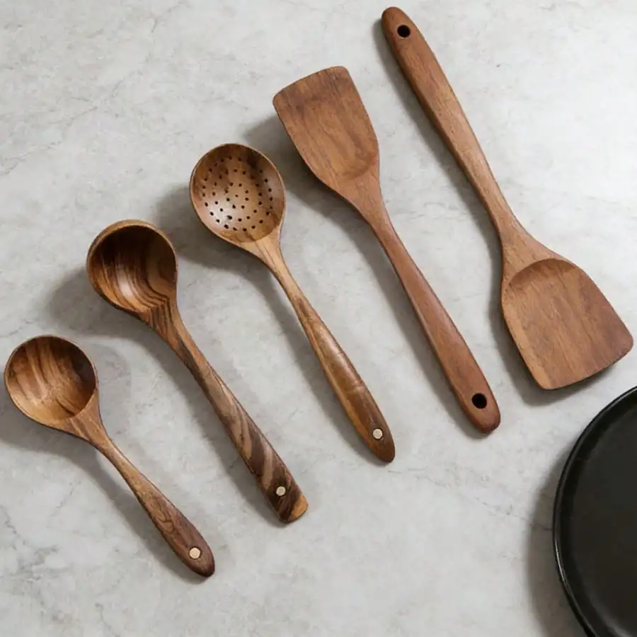 5pcs Wooden Spoons, Sturdy Wooden Kitchen Utensils With A Box, Lightweight And Heat Resistant, Kitchen Supplies Baking Accessories
5pcs Wooden Spoons, Sturdy Wooden Kitchen Utensils With A Box, Lightweight And Heat Resistant, Kitchen Supplies Baking Accessories