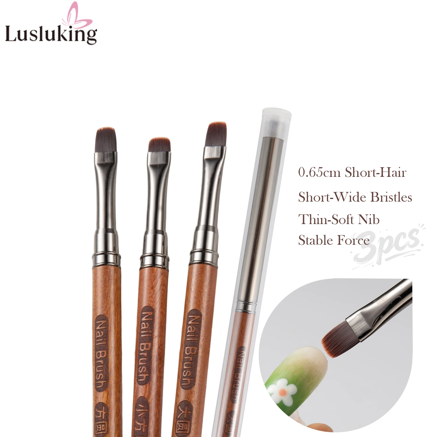 3 шт., набор кистей для дизайна ногтей из сандалового дерева с короткой плоской щетиной, прочная нейлоновая щетина для геля-лака, маникюра, дизайна, ручка для рисования
3 шт., набор кистей для дизайна ногтей из сандалового дерева с короткой плоской щетиной, прочная нейлоновая щетина для геля-лака, маникюра, дизайна, ручка для рисования