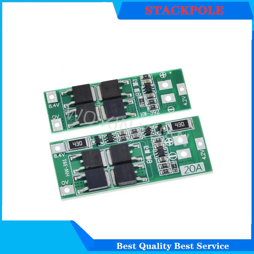 2S 20A 7.4V 8.4V 18650 Lithium battery protection board/BMS board standard/balance
2S 20A 7.4V 8.4V 18650 Lithium battery protection board/BMS board standard/balance