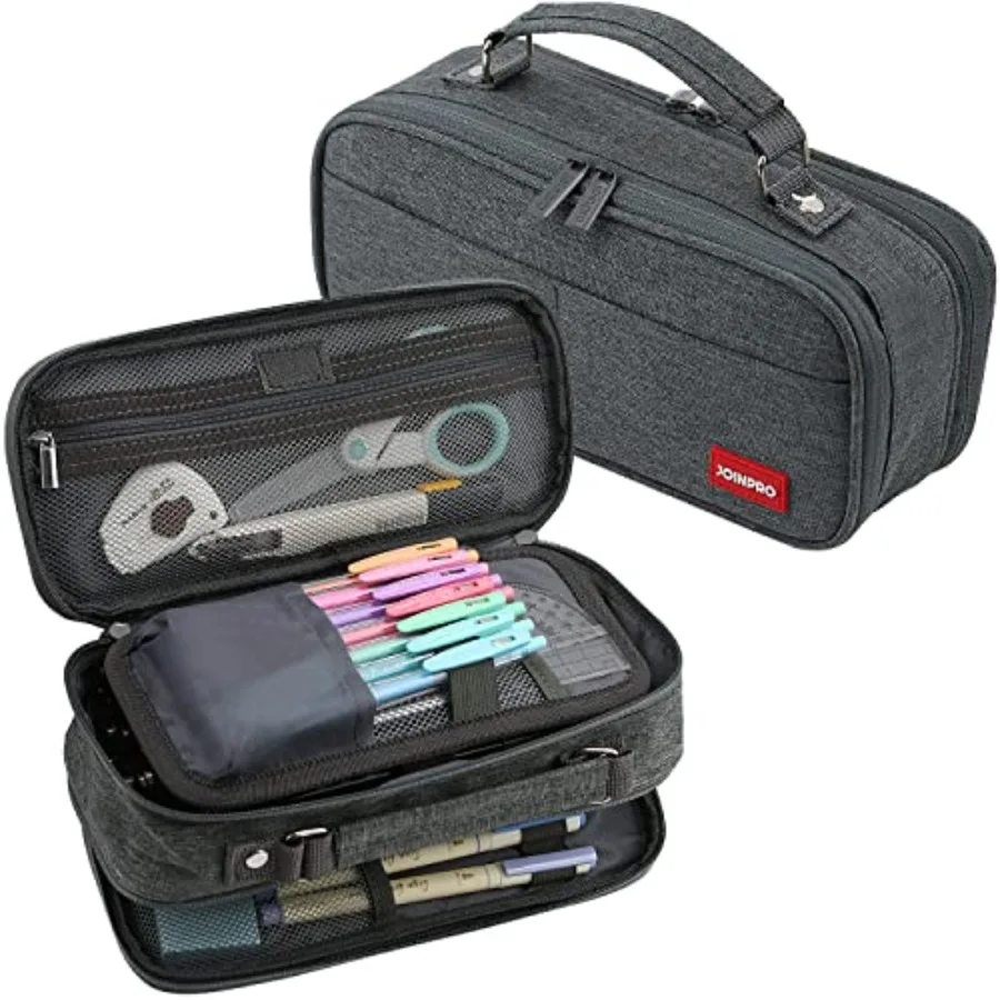 Large Capacity Pencil Case, 4 Compartment Pen Pouch Organizer with Double Zipper, Storage Bag for School, Office, Teen Girl Boy
Large Capacity Pencil Case, 4 Compartment Pen Pouch Organizer with Double Zipper, Storage Bag for School, Office, Teen Girl Boy