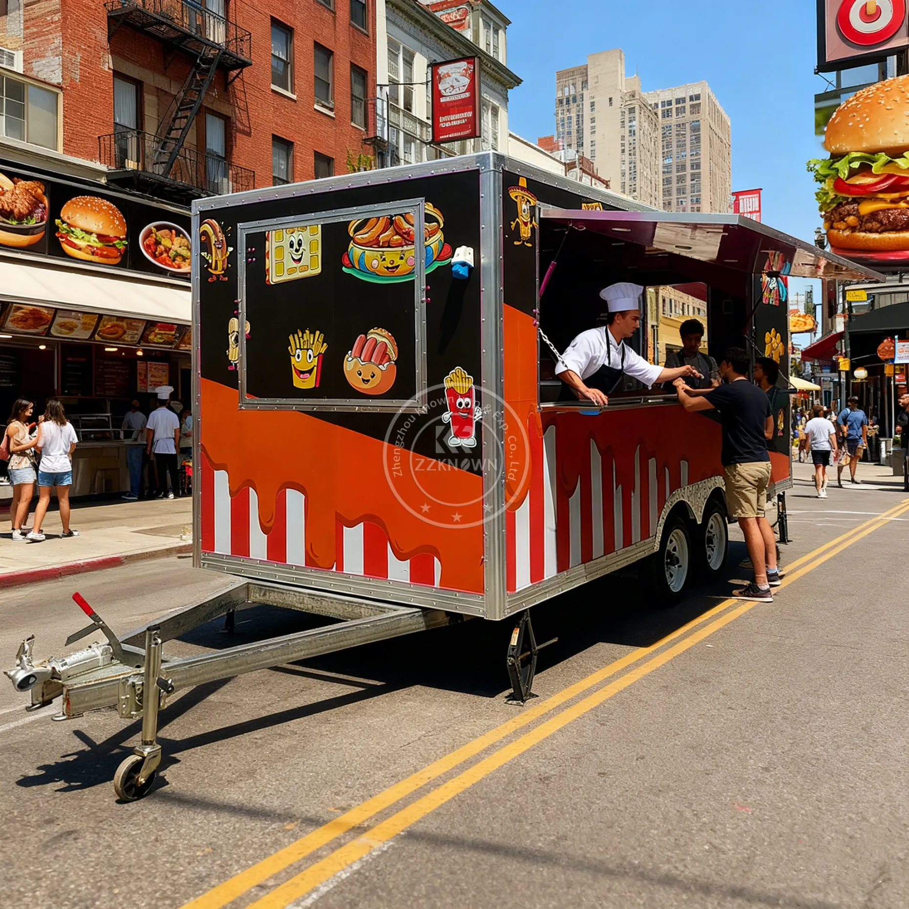 Mobile Kitchen Food Truck Fast Concession Food Van Catering Trailer BBQ Food Truck with Full Kitchen
Mobile Kitchen Food Truck Fast Concession Food Van Catering Trailer BBQ Food Truck with Full Kitchen