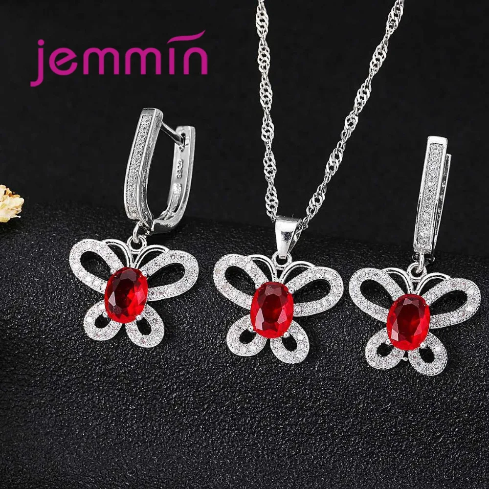 Shiny 925 Sterling Silver Butterfly Shape Cubic Zircon Crystal Necklace Drop Earrings Set for Women Wedding Party Jewelry Gifts
Shiny 925 Sterling Silver Butterfly Shape Cubic Zircon Crystal Necklace Drop Earrings Set for Women Wedding Party Jewelry Gifts