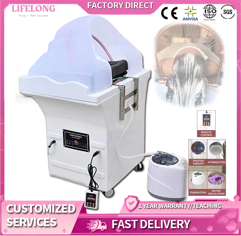 New Mobile Water Tank Shampoo Basin with Thermostatic Water Circulation Spa Equipment for Salon Hair Therapy Storage Device
New Mobile Water Tank Shampoo Basin with Thermostatic Water Circulation Spa Equipment for Salon Hair Therapy Storage Device