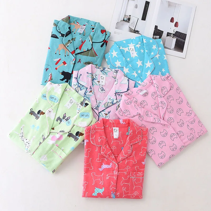 Cartoon Print Brushed Cotton Pajama Sets for Women All Season 2 Piece Homewear Comfort Wear
Cartoon Print Brushed Cotton Pajama Sets for Women All Season 2 Piece Homewear Comfort Wear