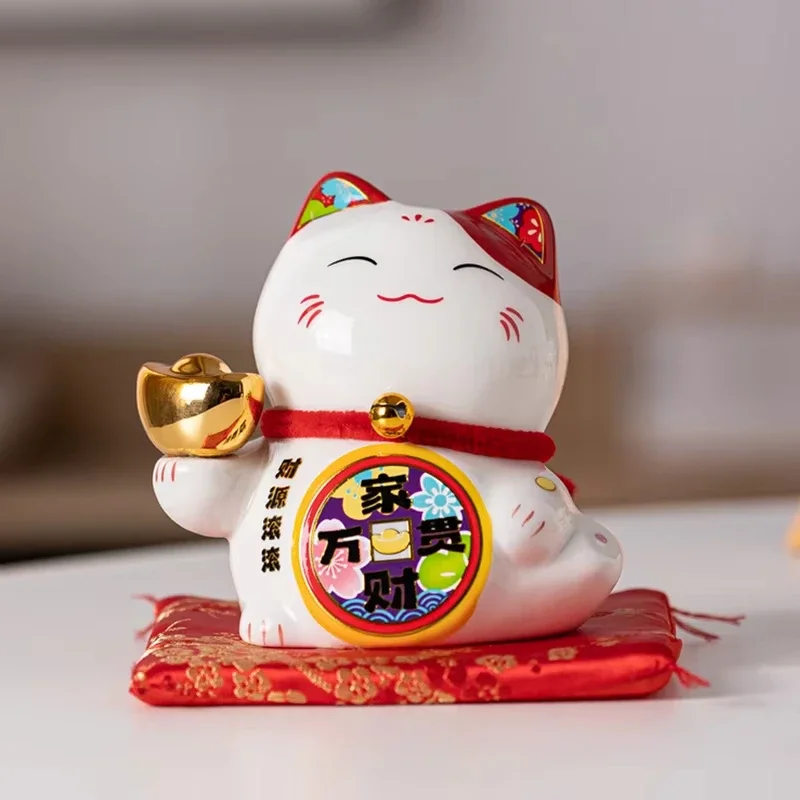 4,2-дюймовый керамический кот удачи, Lucky Cat Maneki-neko для богатства, удачи, декора домашнего офиса, подарок для процветания и удачи
4,2-дюймовый керамический кот удачи, Lucky Cat Maneki-neko для богатства, удачи, декора домашнего офиса, подарок для процветания и удачи
