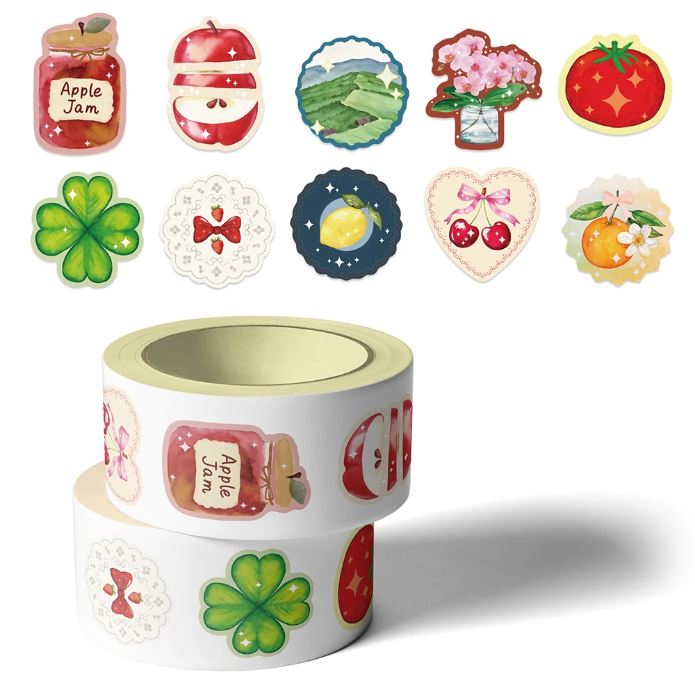 500pcs/roll Creative Cartoon Fruit and Flower Stickers Aesthetic Graffiti Sticker Notebook Fridge Phone Waterproof Sealing Decal
500pcs/roll Creative Cartoon Fruit and Flower Stickers Aesthetic Graffiti Sticker Notebook Fridge Phone Waterproof Sealing Decal