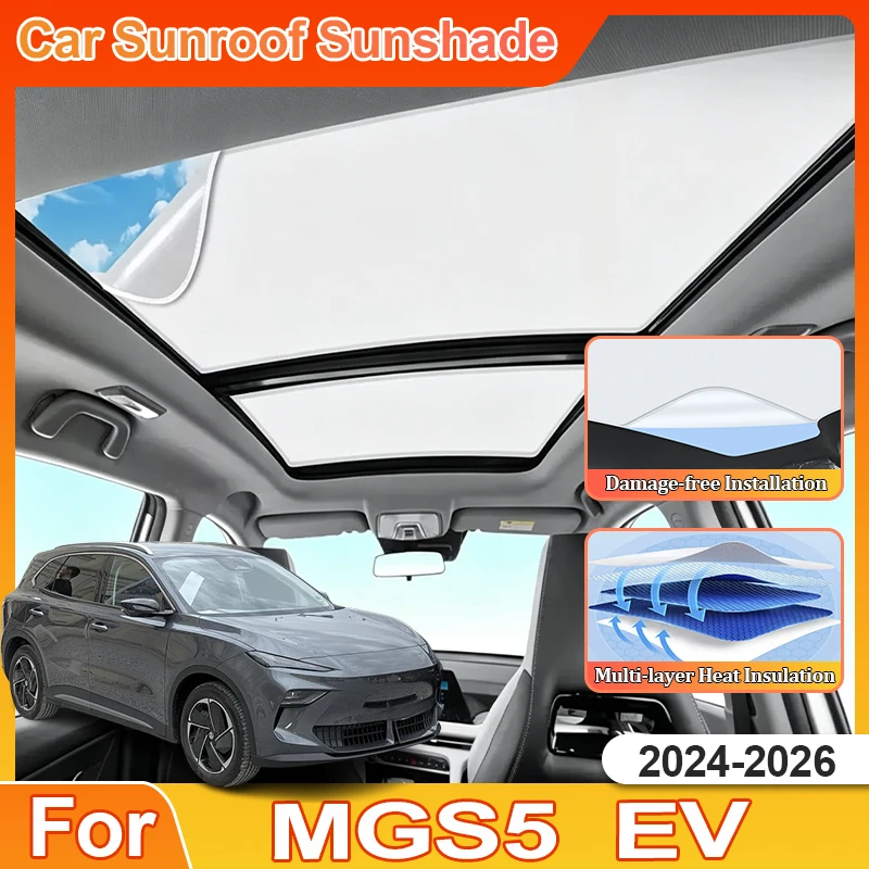 Roof Sunshade For MGS5 MG ES5 EV Accessories ES34 2024 2025 2026 Electrostatic Adsorption Heat Insulation Car Sunshade Sun Visor
Roof Sunshade For MGS5 MG ES5 EV Accessories ES34 2024 2025 2026 Electrostatic Adsorption Heat Insulation Car Sunshade Sun Visor