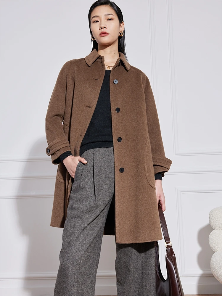 wei Premium Mocha Collar Single Row Horn Button Mid-Length Double-Sided Woolen Coat Women's Outerwear Ele Commut...
wei Premium Mocha Collar Single Row Horn Button Mid-Length Double-Sided Woolen Coat Women's Outerwear Ele Commut...