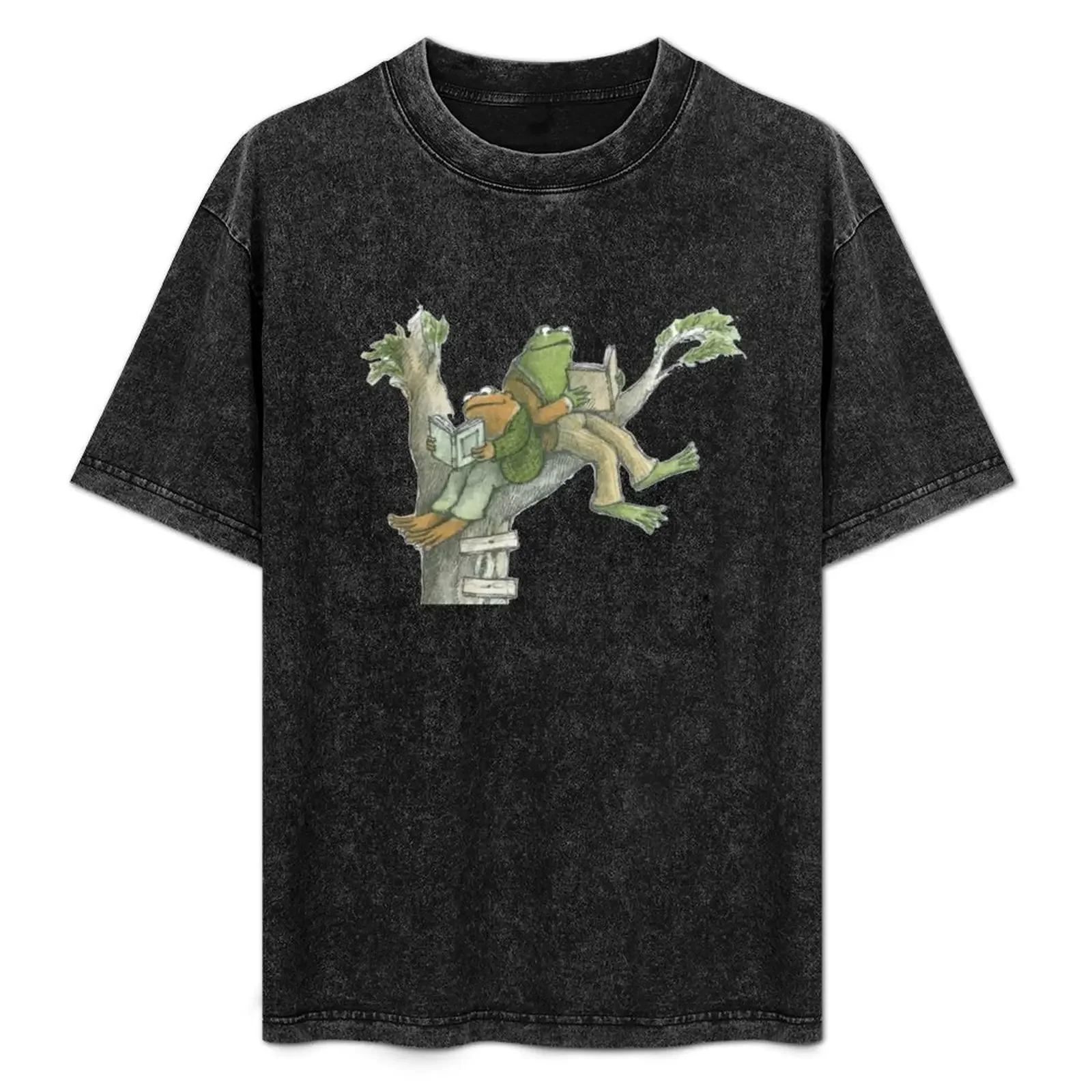 Frog and Toad reading in tree T-Shirt Christmas Casual Short Sleeve Top
Frog and Toad reading in tree T-Shirt Christmas Casual Short Sleeve Top
