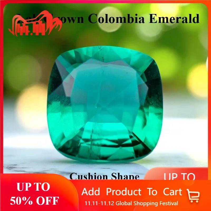 Laboratory Colombia Emerald Green Color Cushion Shape Gemstone Charms Beads for Diy Jewelry Rings Pendants Making AGL Certificat
Laboratory Colombia Emerald Green Color Cushion Shape Gemstone Charms Beads for Diy Jewelry Rings Pendants Making AGL Certificat