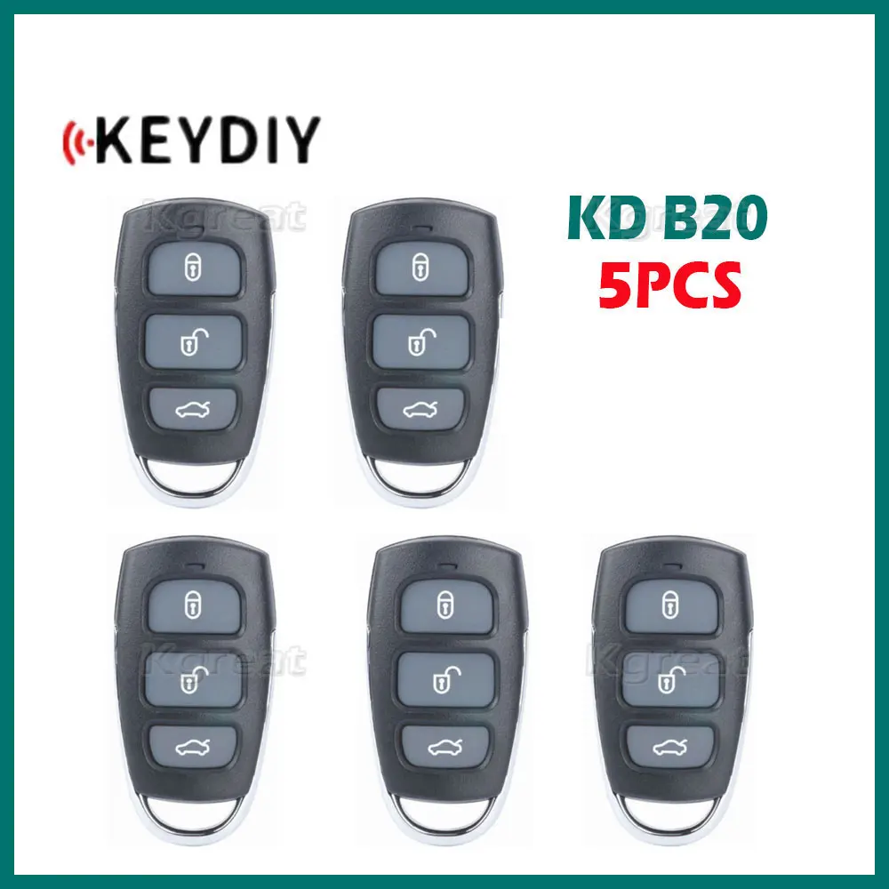 5PCS Keydiy KD B20 Universal Remote Key B Series 3/4 Buttons Car Key for Hyundai Style for KD900 KD Mini KD-X2 Key Programmer
5PCS Keydiy KD B20 Universal Remote Key B Series 3/4 Buttons Car Key for Hyundai Style for KD900 KD Mini KD-X2 Key Programmer
