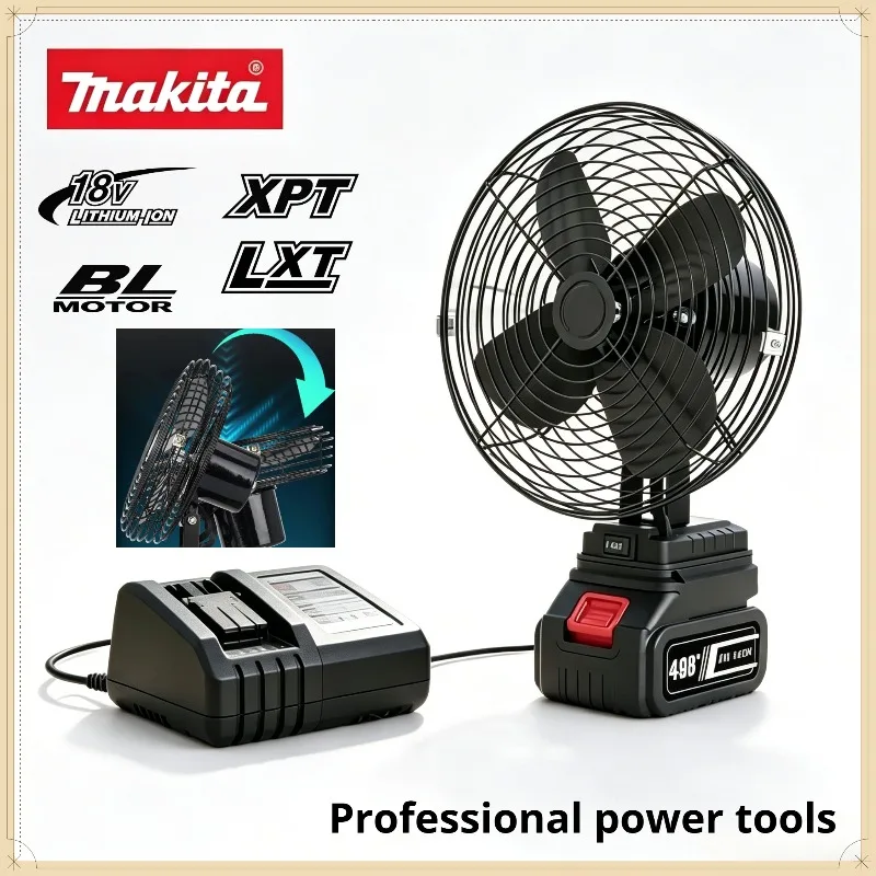 Makita 8-Inch Camping Fan – Wireless, Fits Makita 20V Battery, Strong Wind, Outdoor Fishing Desktop Portable Metal Fan
Makita 8-Inch Camping Fan – Wireless, Fits Makita 20V Battery, Strong Wind, Outdoor Fishing Desktop Portable Metal Fan
