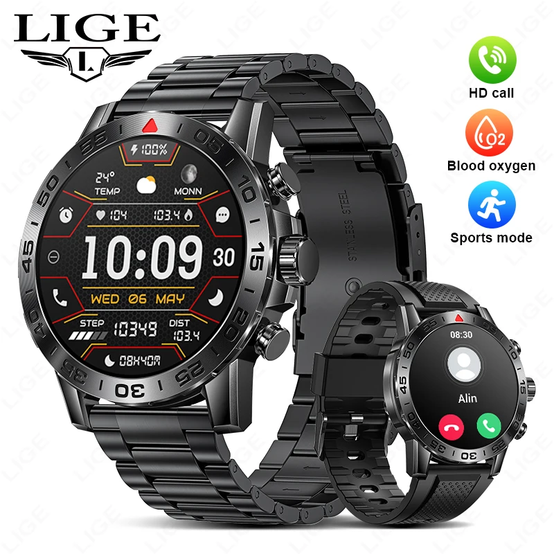 LIGE New Bluetooth Call Smart Watch Men 1.39 inch Heart Rate Sports Man Business Watches Fitness Tracker Waterproof Smartwatch
LIGE New Bluetooth Call Smart Watch Men 1.39 inch Heart Rate Sports Man Business Watches Fitness Tracker Waterproof Smartwatch