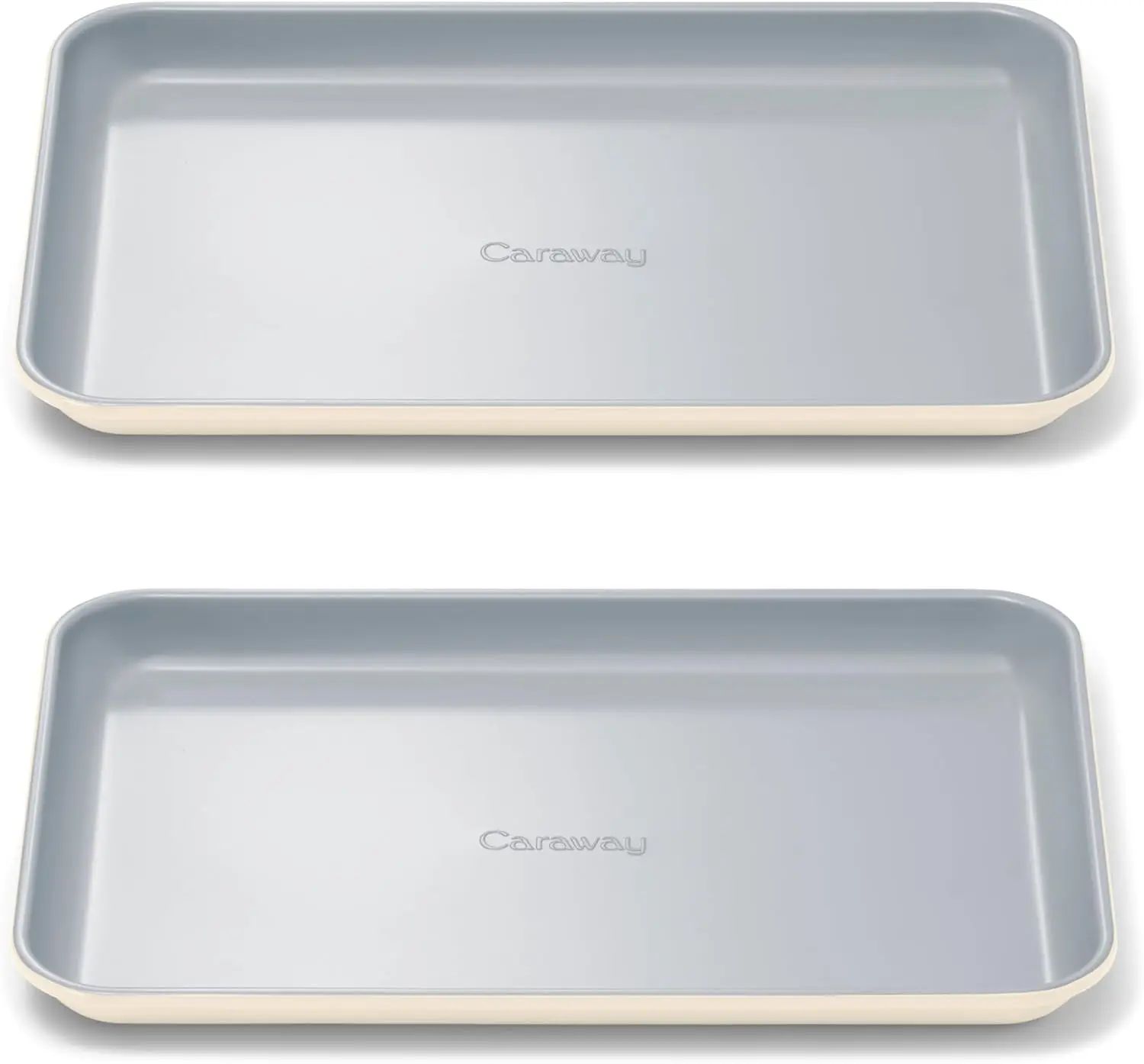 Nonstick Ceramic Small Baking Sheet Duo (9x13") – Non-Toxic, PTFE & PFOA Free – Oven Safe to 550°F – Aluminized Steel Core – Mini Sheet Pan for Baking, Roasting & More - Cream
Nonstick Ceramic Small Baking Sheet Duo (9x13") – Non-Toxic, PTFE & PFOA Free – Oven Safe to 550°F – Aluminized Steel Core – Mini Sheet Pan for Baking, Roasting & More - Cream