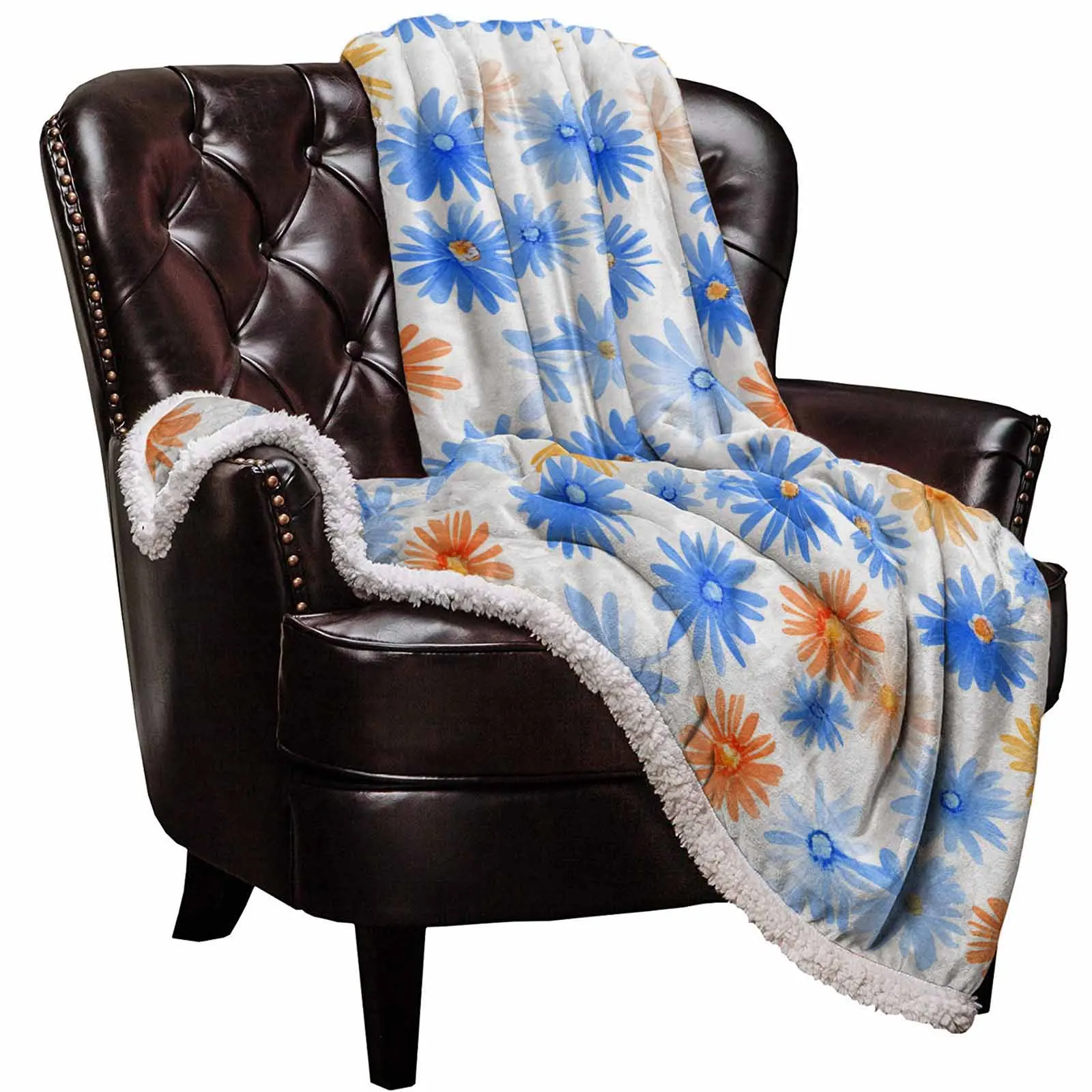 Blue Yellow Flower Vintage Watercolor Spring Style Warm Winter Soft Throw Sherpa Blankets for Home Beds Sofa Travel
Blue Yellow Flower Vintage Watercolor Spring Style Warm Winter Soft Throw Sherpa Blankets for Home Beds Sofa Travel
