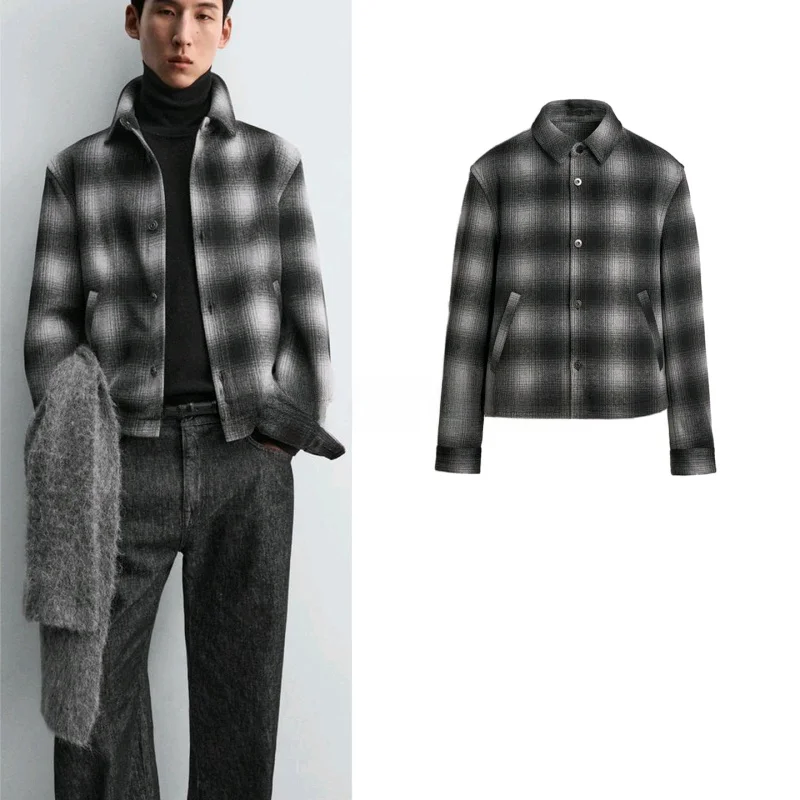 Spring New Men's Loose Fit Plaid Long Sve irt Coat Casual Sle Polyester Fiber Breathable Comfortable Boy's Faion
Spring New Men's Loose Fit Plaid Long Sve irt Coat Casual Sle Polyester Fiber Breathable Comfortable Boy's Faion