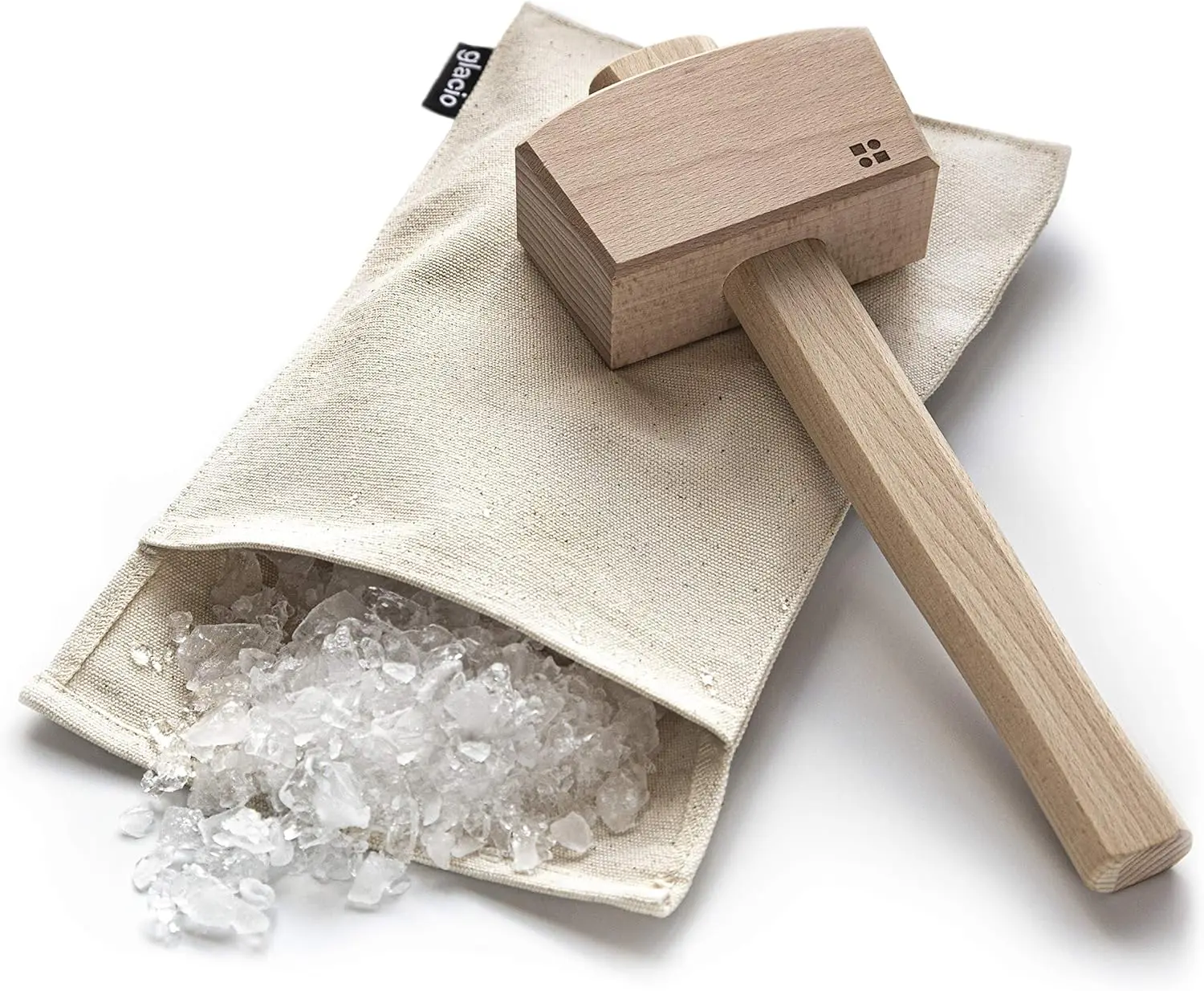 Ice Mallet & Lewis Bag Set - Wooden Hammer & Canvas Bag for Crushed Ice, Reusable Bar Tool
Ice Mallet & Lewis Bag Set - Wooden Hammer & Canvas Bag for Crushed Ice, Reusable Bar Tool