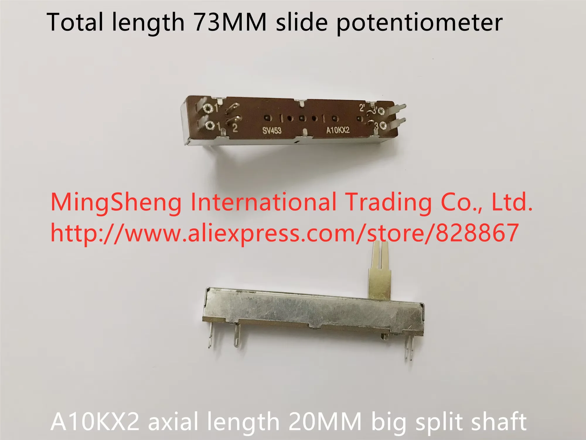 Оригинальный новый 100% импортный скользящий потенциометр 73 мм A10KX2 20 мм, большой разъемный вал (ПЕРЕКЛЮЧАТЕЛЬ)
Оригинальный новый 100% импортный скользящий потенциометр 73 мм A10KX2 20 мм, большой разъемный вал (ПЕРЕКЛЮЧАТЕЛЬ)