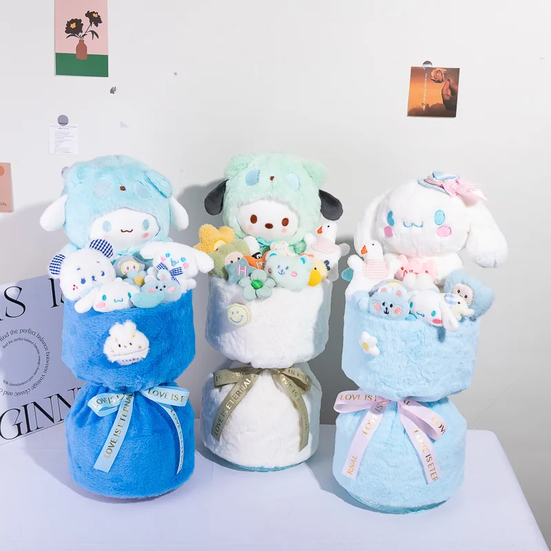 Sanrio Kawaii аниме Cinnamoroll понравико плюшевая игрушка кукла Kawaii Креативный цветочный букет День Святого Валентина День рождения Новогодний подарок
Sanrio Kawaii аниме Cinnamoroll понравико плюшевая игрушка кукла Kawaii Креативный цветочный букет День Святого Валентина День рождения Новогодний подарок
