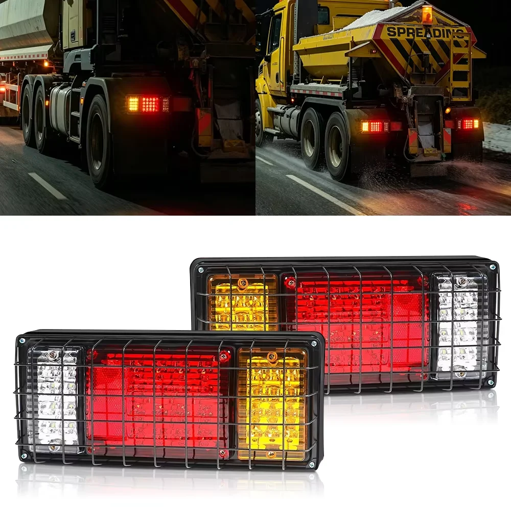 COSVIBE Trailer Tail Light Kit LED Running Brake Lamp Turn Signals Reverse light Trailer Pickup Lorry Turn Truck Indicator Light
COSVIBE Trailer Tail Light Kit LED Running Brake Lamp Turn Signals Reverse light Trailer Pickup Lorry Turn Truck Indicator Light