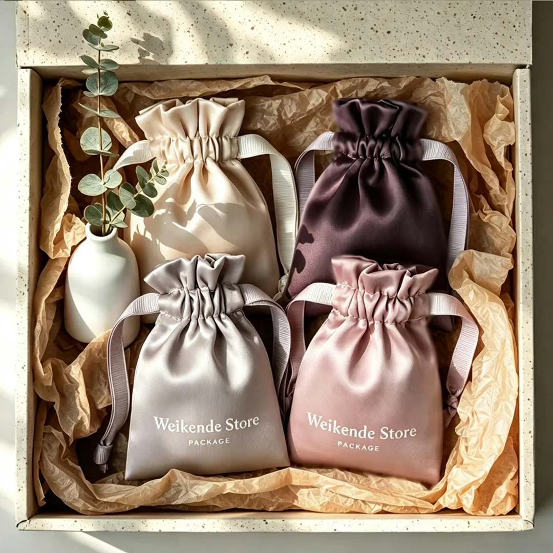 100Pcs Silk Satin Drawstring Jewelry Pouches Multipurpose Storage Sacks for Rings Bracelets Cosmetics for Favors&Candy Packaging
100Pcs Silk Satin Drawstring Jewelry Pouches Multipurpose Storage Sacks for Rings Bracelets Cosmetics for Favors&Candy Packaging