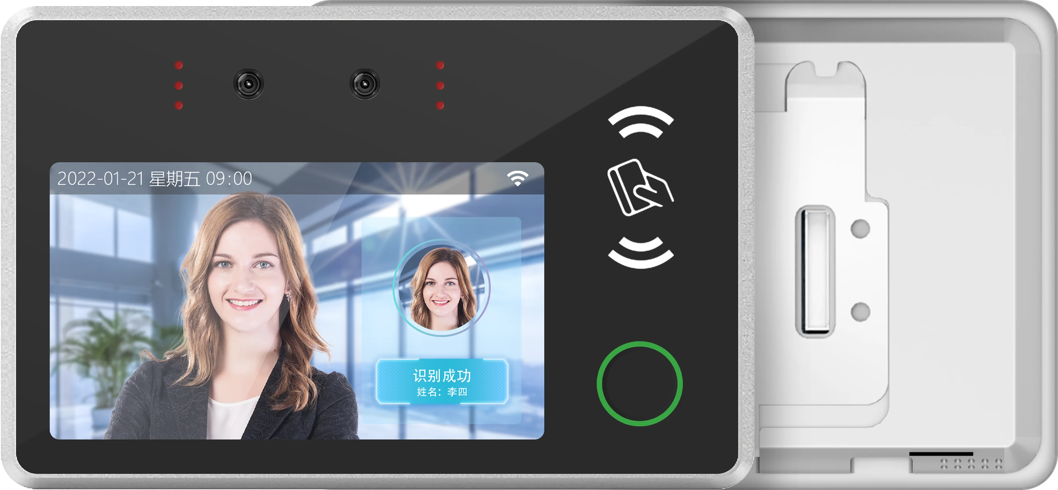 5-inch Factory Direct Sales Access Control Time Recording Attendance Face Recogntion Machine with QR Code and Fingerprint Reader
5-inch Factory Direct Sales Access Control Time Recording Attendance Face Recogntion Machine with QR Code and Fingerprint Reader