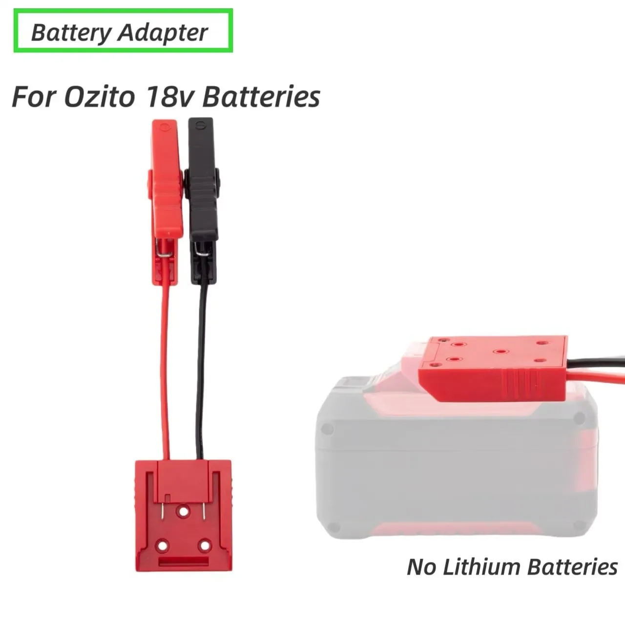 Jump Starter Adapter Car Emergency Start Power Igniter for Ozito 18V PXC Lithium Battery Booster Cable Adapter Power DIY Tools
Jump Starter Adapter Car Emergency Start Power Igniter for Ozito 18V PXC Lithium Battery Booster Cable Adapter Power DIY Tools