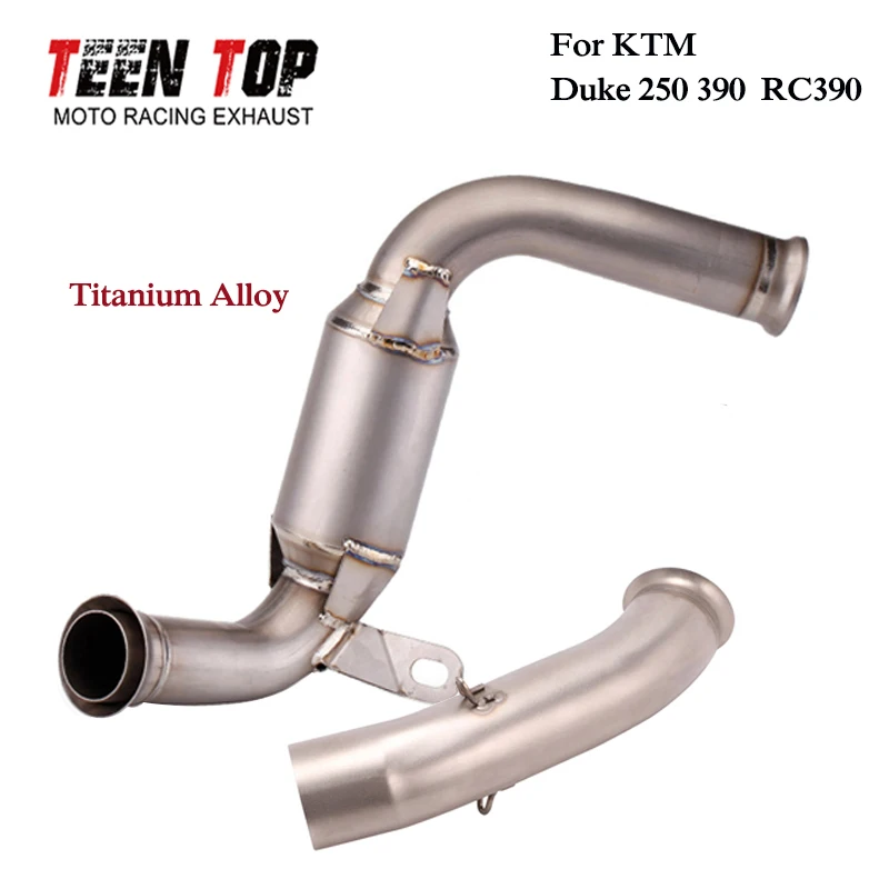 Titanium Exhaust For KTM Duke250 Duke390 RC390 Middle Link Pipe Exhaust Decat Pipe Motorcycle Catalyst Tube Fit Original Muffler
Titanium Exhaust For KTM Duke250 Duke390 RC390 Middle Link Pipe Exhaust Decat Pipe Motorcycle Catalyst Tube Fit Original Muffler