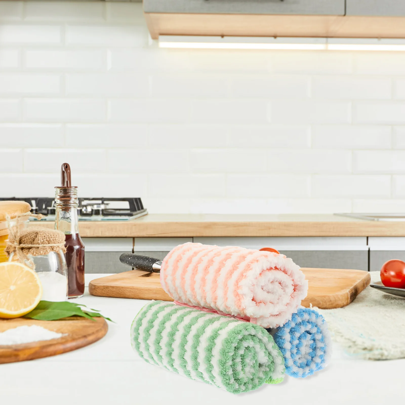 10pcs Dish Cloth For Kitchen Multifunctional Absorbent Microfiber Cleaning Towel Sink Washing Dish Rags Wear Resistant Washable 
10pcs Dish Cloth For Kitchen Multifunctional Absorbent Microfiber Cleaning Towel Sink Washing Dish Rags Wear Resistant Washable