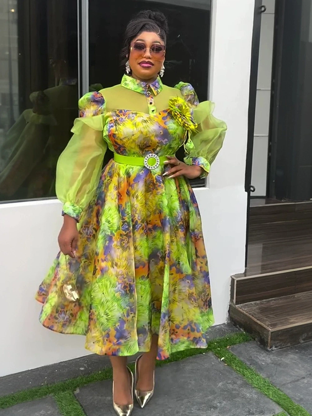 African Dresses for Women Spring Bodycon Midi Dress Daily Elegant High Waist Long Sleeve Robe Femme African Clothes
African Dresses for Women Spring Bodycon Midi Dress Daily Elegant High Waist Long Sleeve Robe Femme African Clothes