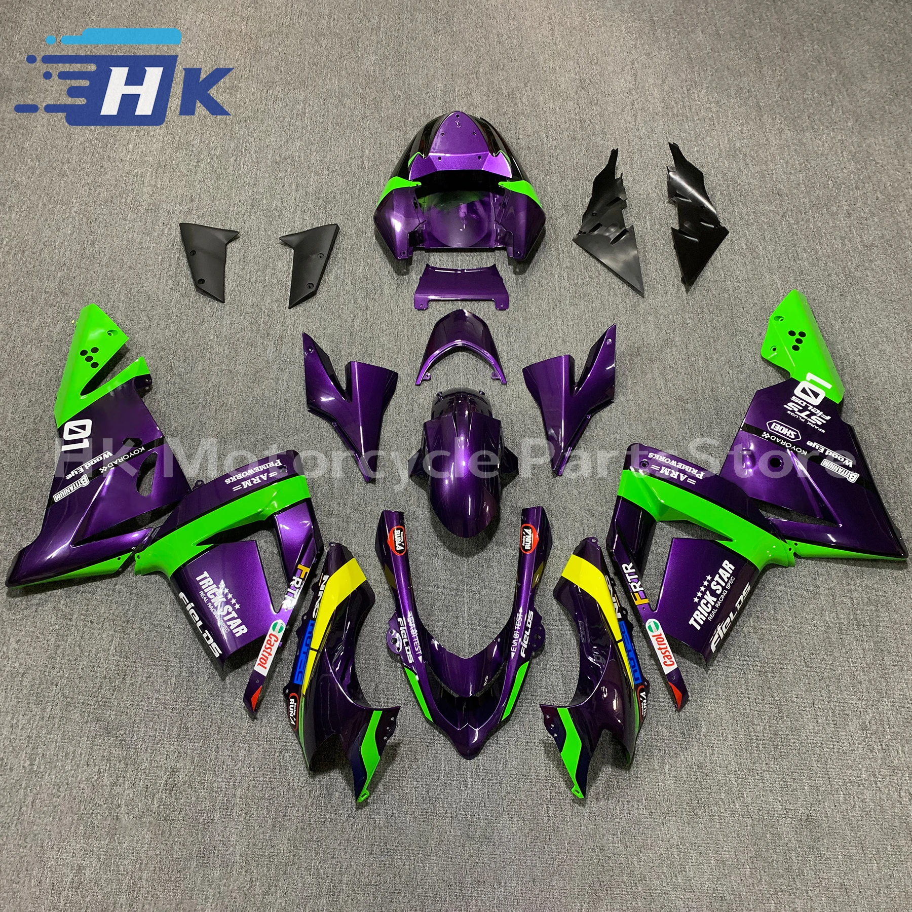 Hot all black motorbike fairing for Kawasaki 2004 2005 ZX10R fairings custom ZX-10R 04 05 fairing body kit RFG85
Hot all black motorbike fairing for Kawasaki 2004 2005 ZX10R fairings custom ZX-10R 04 05 fairing body kit RFG85