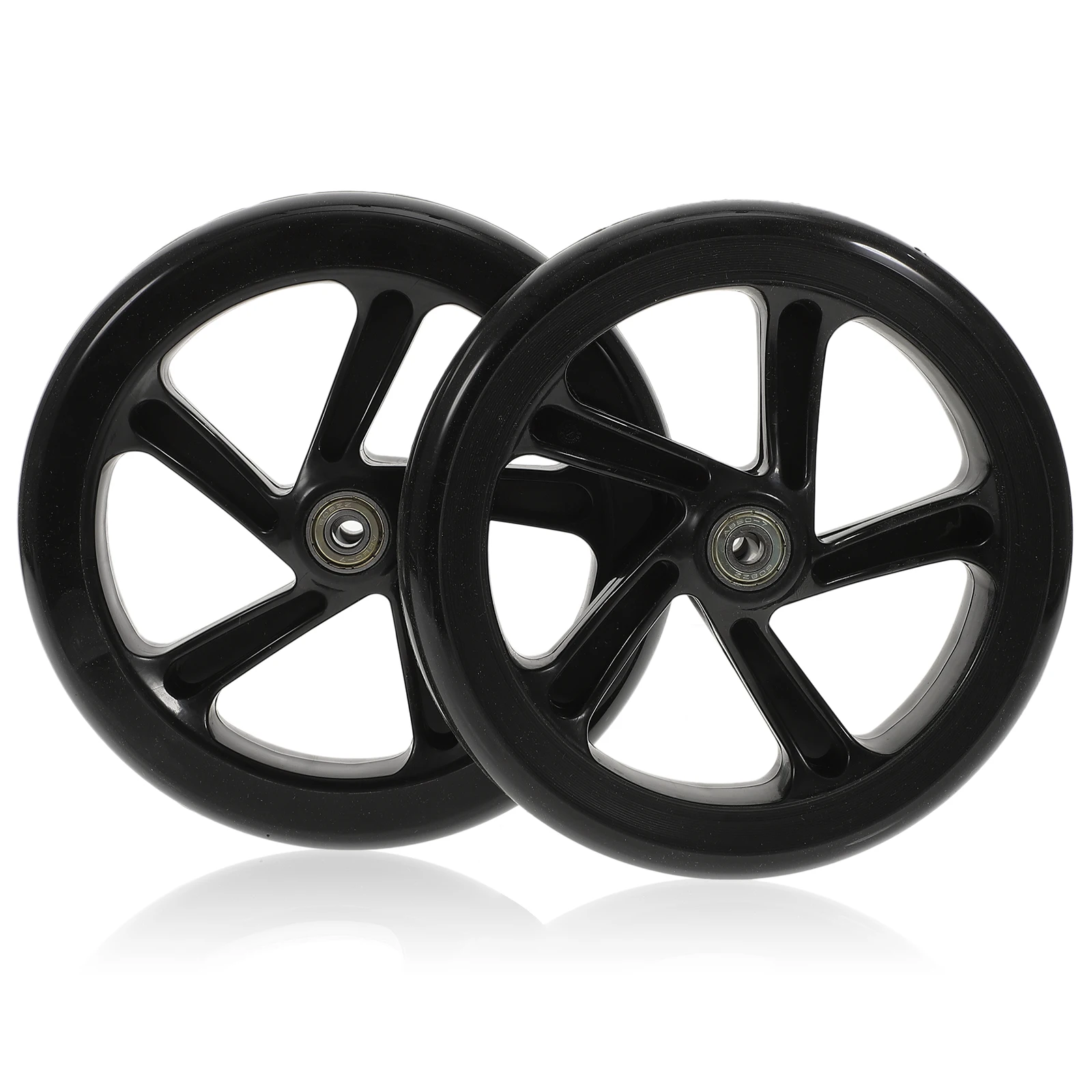 2 Pcs Black High Elasticity PU Wheels for Scooter Electric Scooter Wheel Skateboard Electric Replacement Parts Bearings
2 Pcs Black High Elasticity PU Wheels for Scooter Electric Scooter Wheel Skateboard Electric Replacement Parts Bearings