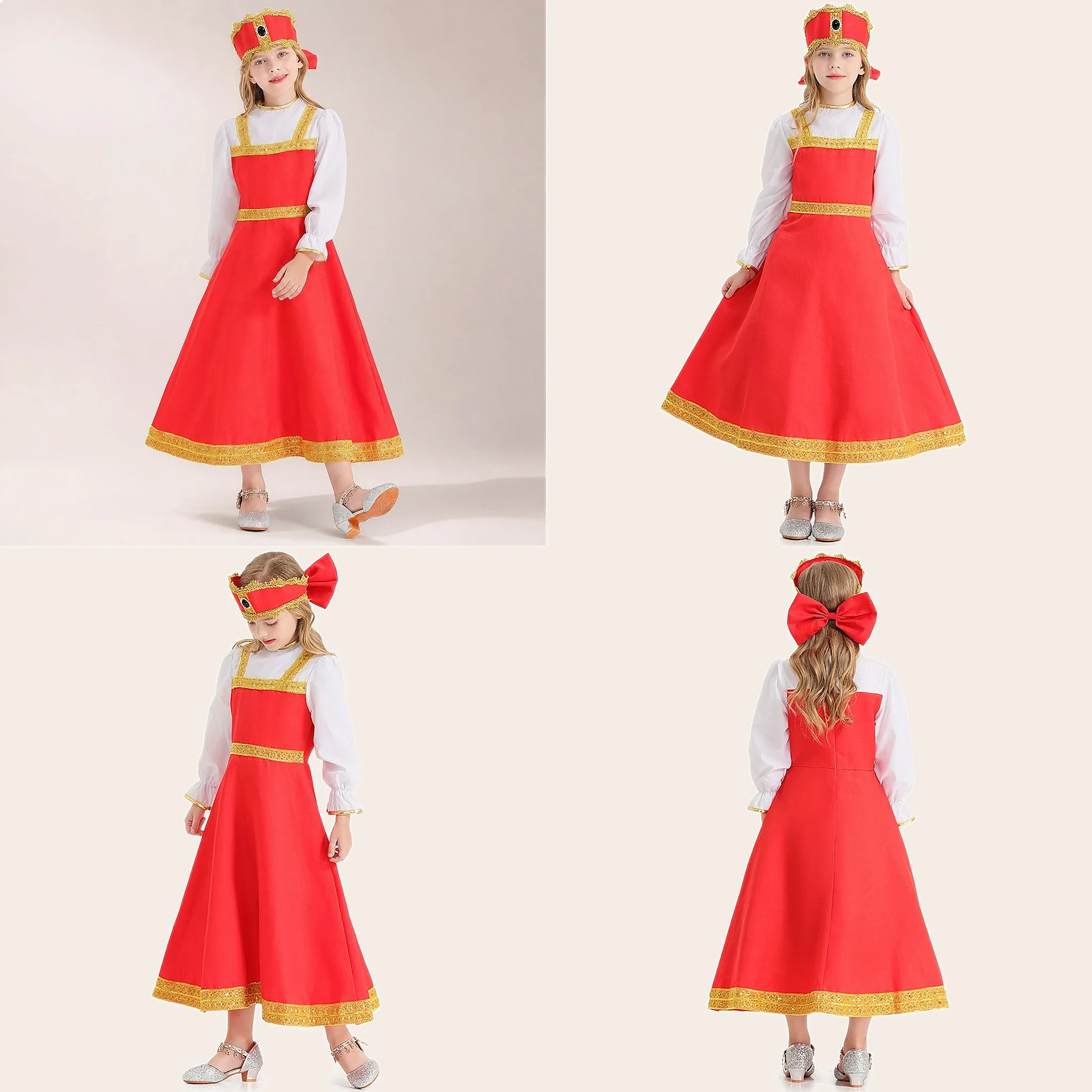 Amazon Style Kids Dress Russian Folk Dance Performance Costume Red Long Skirt
Amazon Style Kids Dress Russian Folk Dance Performance Costume Red Long Skirt