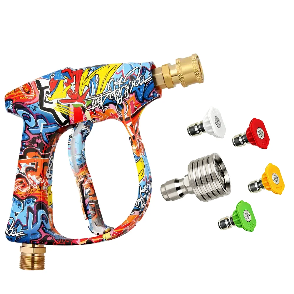 Graffiti Pressure Washer Gun with Durable Stainless Steel Nozzle for Car Washing and Home Cleaning Tasks
Graffiti Pressure Washer Gun with Durable Stainless Steel Nozzle for Car Washing and Home Cleaning Tasks